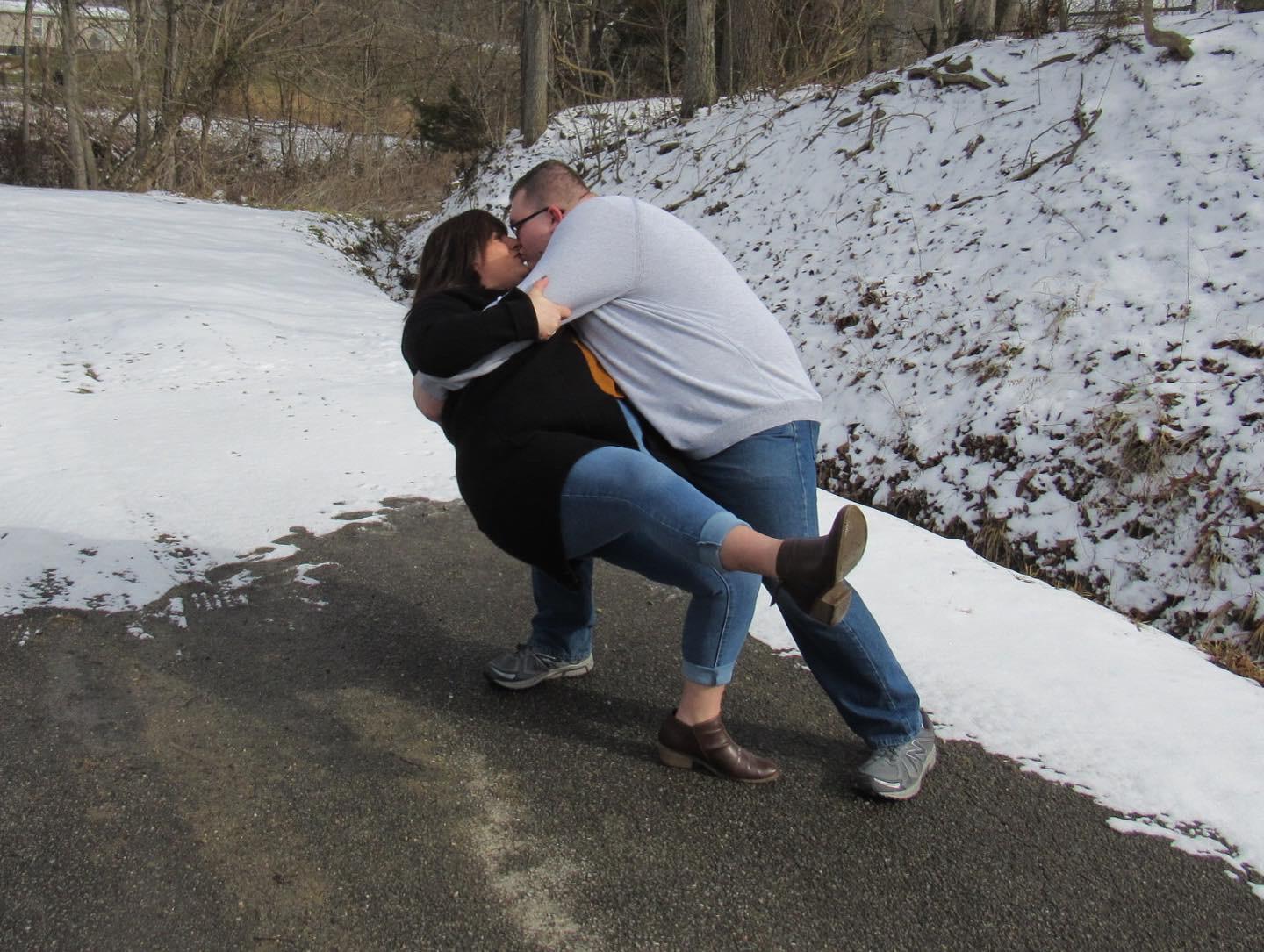 What the camera didn't catch was that Emma fell shortly after this picture.