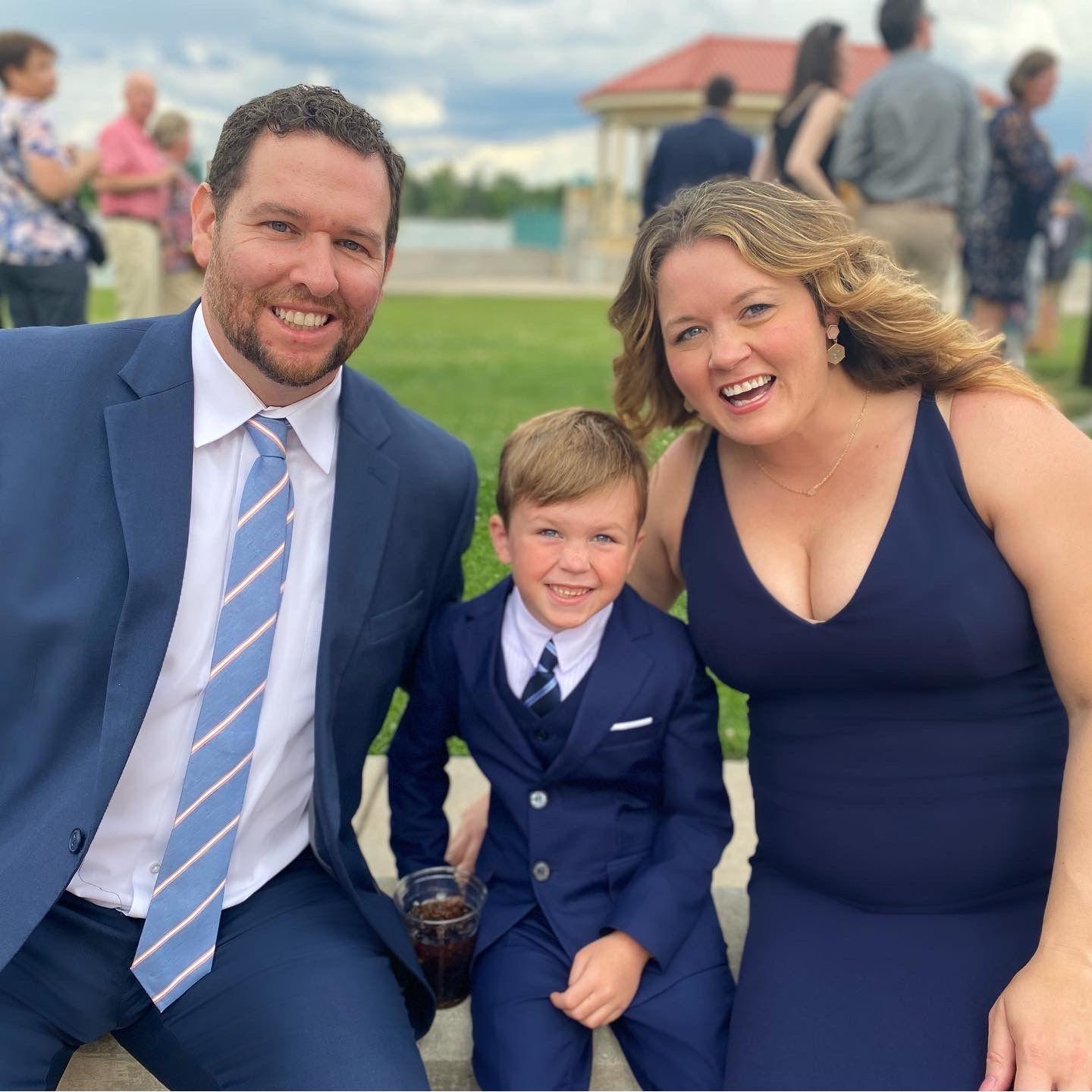 We celebrated Brian & Kaitlyn's wedding in the summer 2023 with our nephew, Grayson