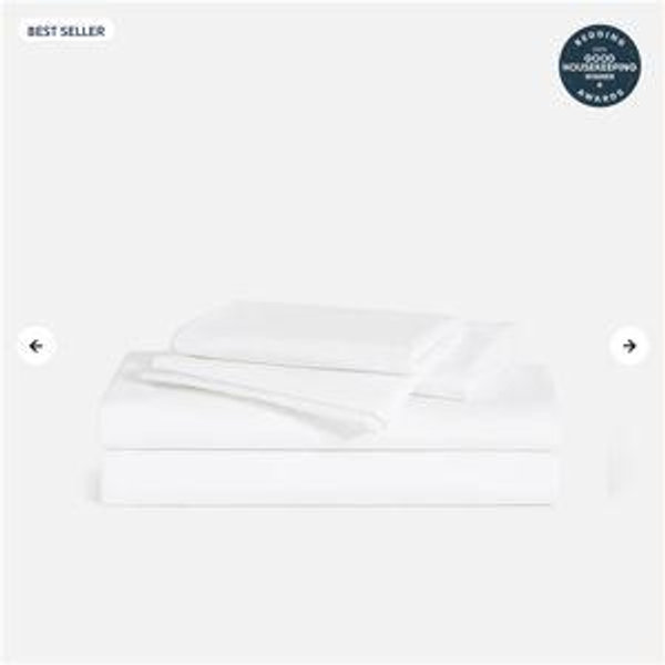Luxe Sateen Core Sheet Set in White, or Oyster in Storm