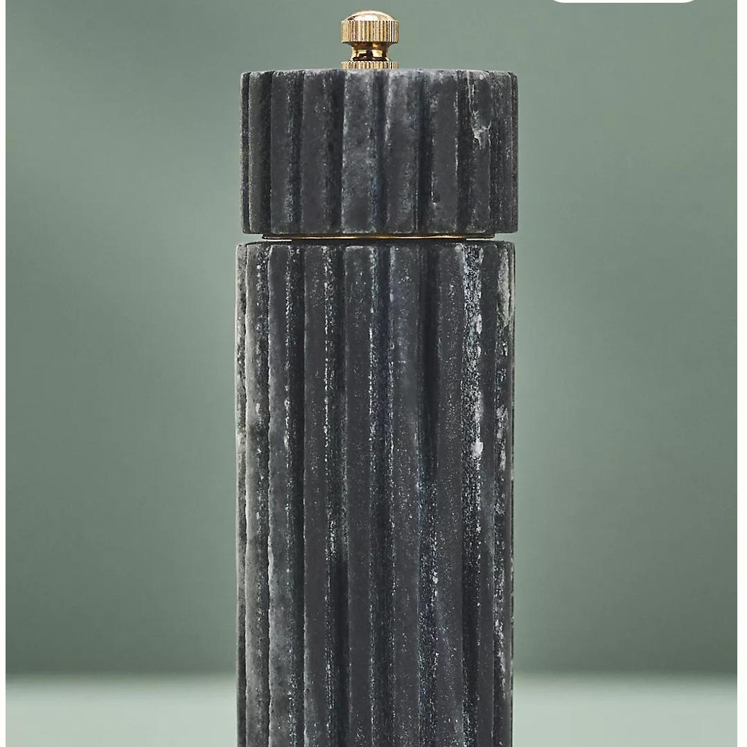 Ribbed Marble Grinder - Black, Standard, One Size