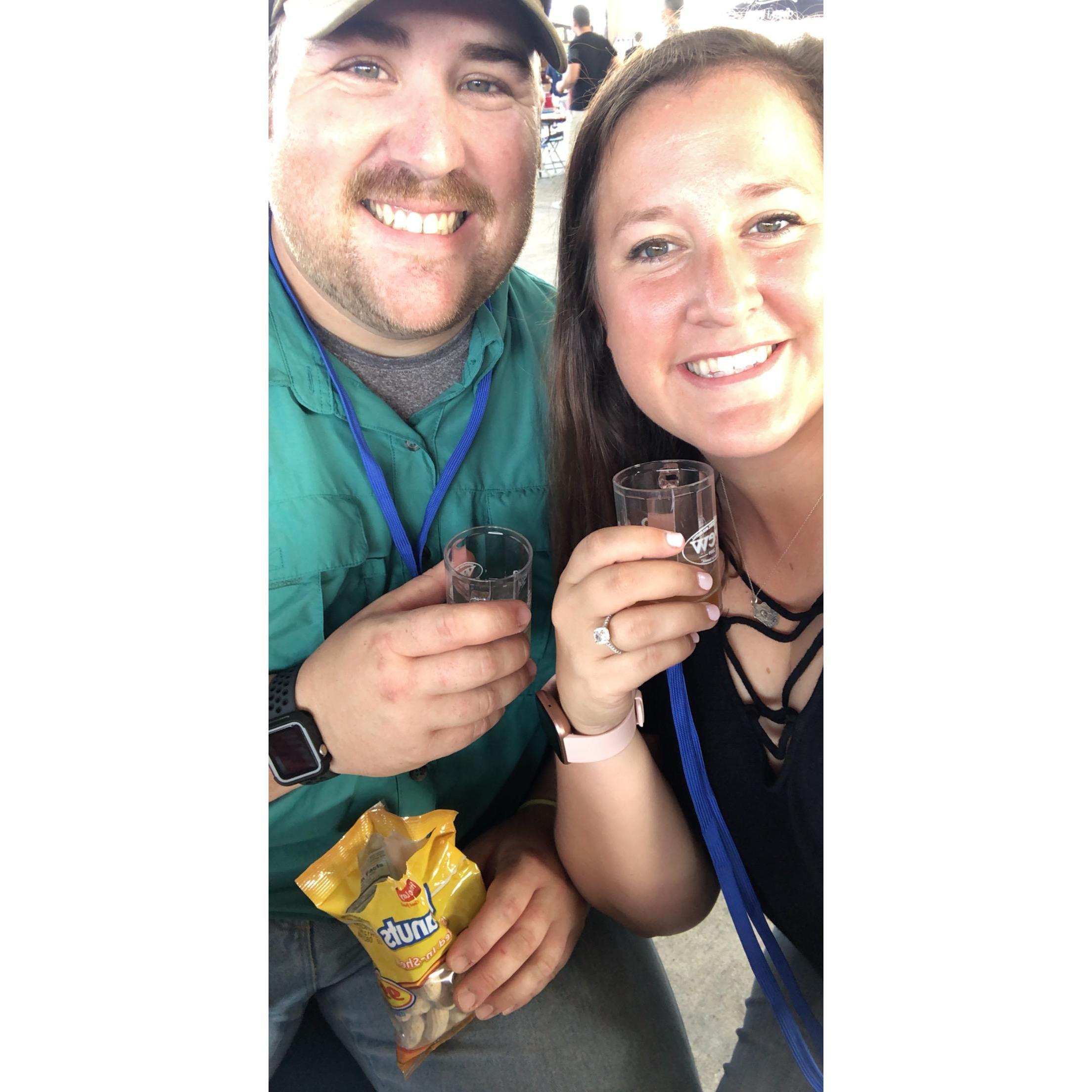 After the big "YES" we went to a beer festival in Shreveport!