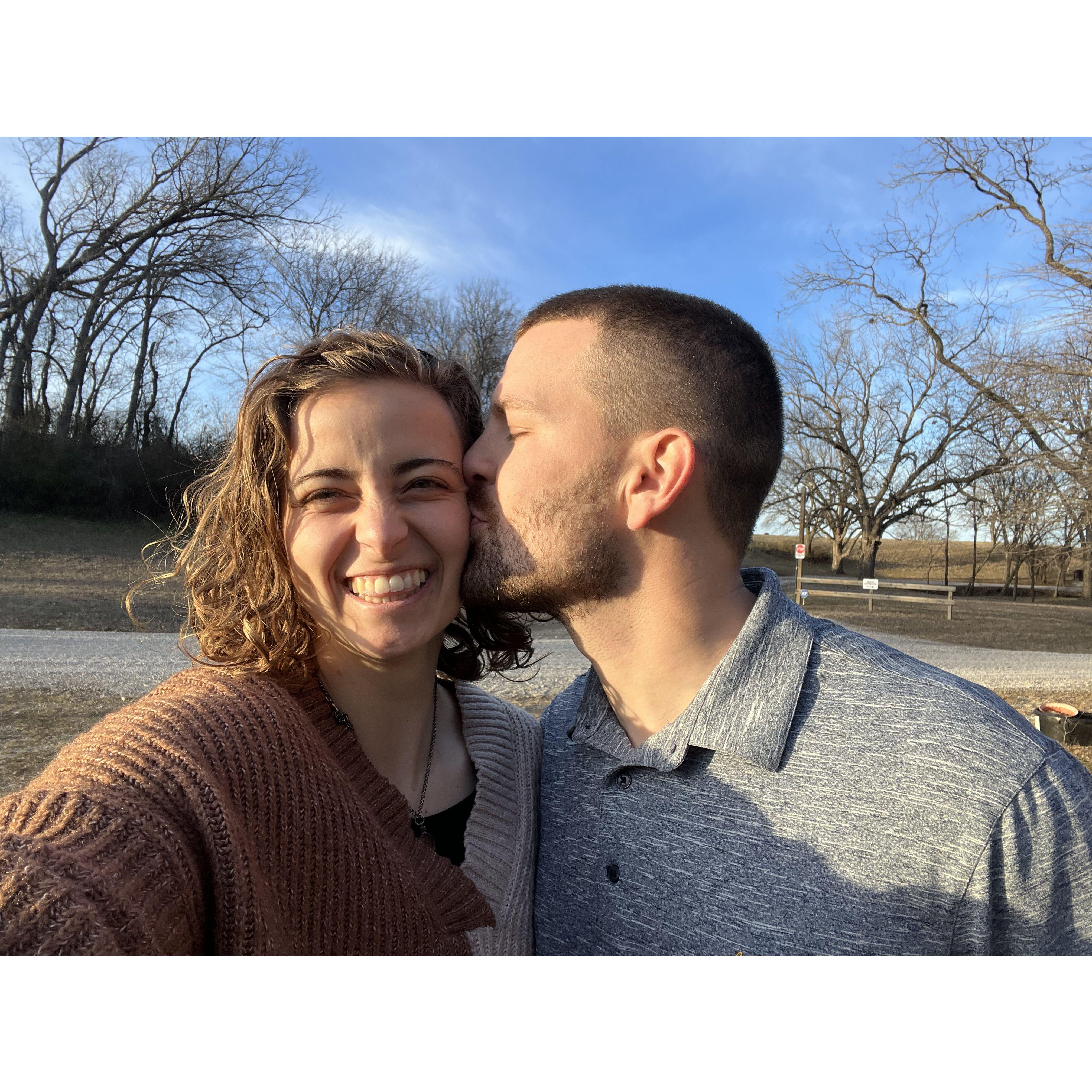 The day we found out we had a place to get married.