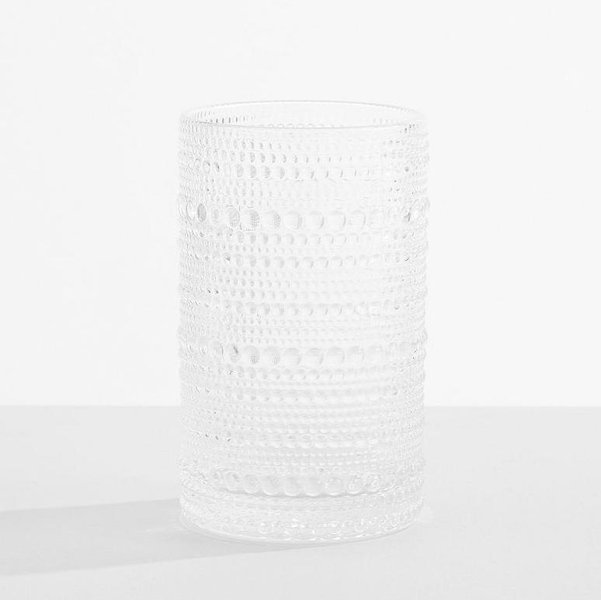Jupiter Beaded Tumblers - Set of 6 - 13.9 oz., Set of 6 - Clear