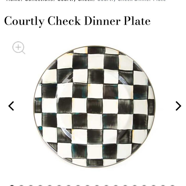 Courtly Check Dinner Plate