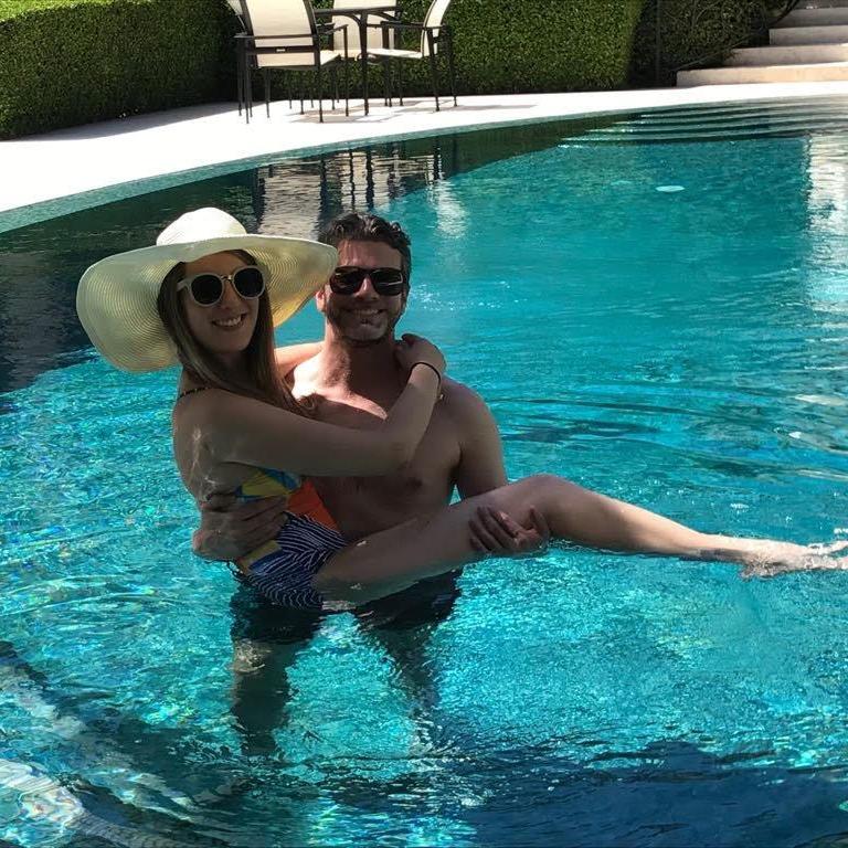 Poolside in Miami