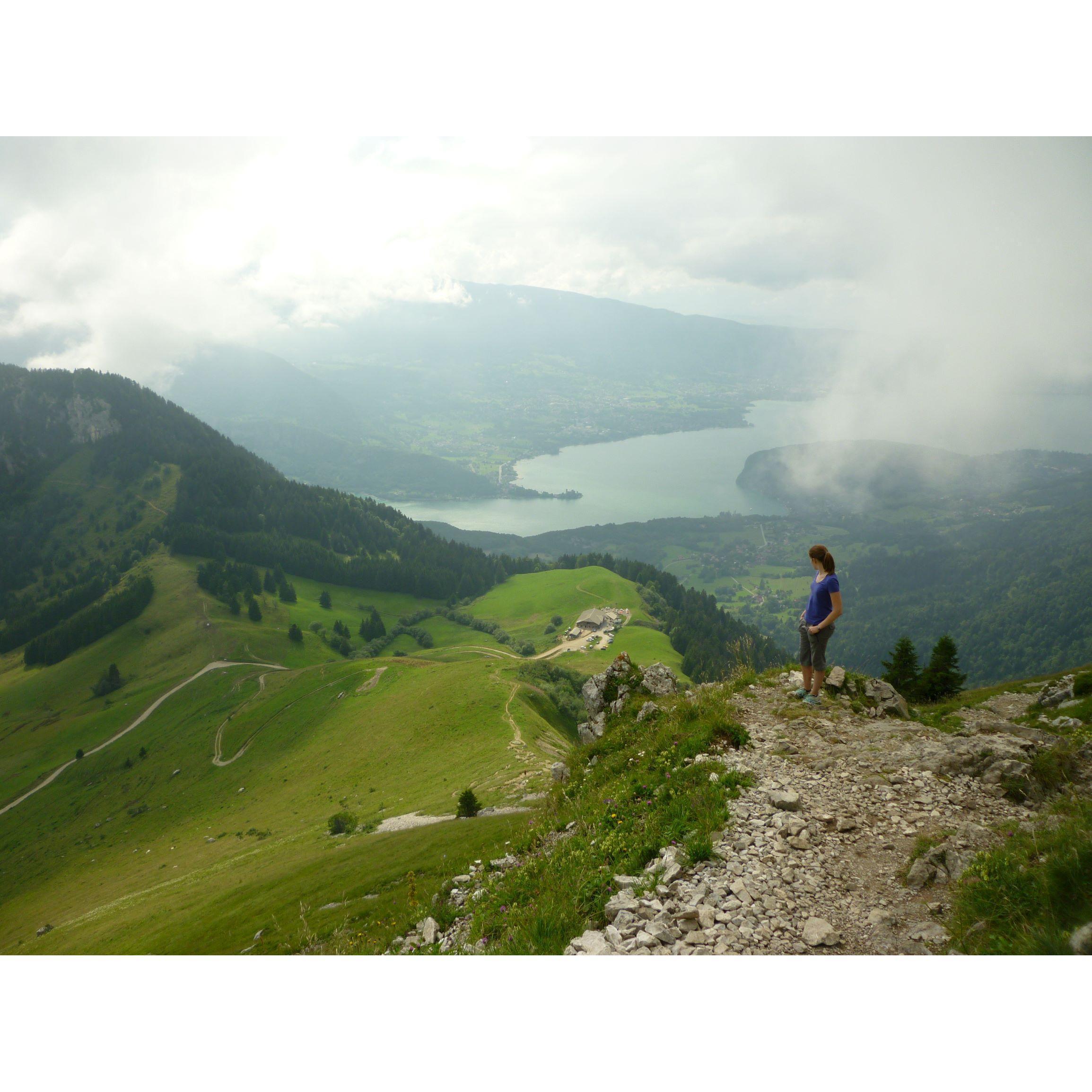 Rebecca on La Tournette hike in Annecy France in 2014