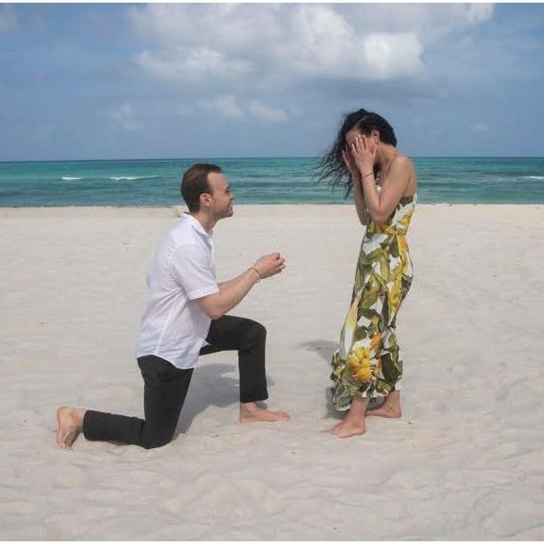 The proposal! Jacob chose Miami Beach, where Deanna would spend her summers growing up, as the special location to pop the question!