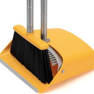 TreeLen Broom and Dustpan Set, Yellow