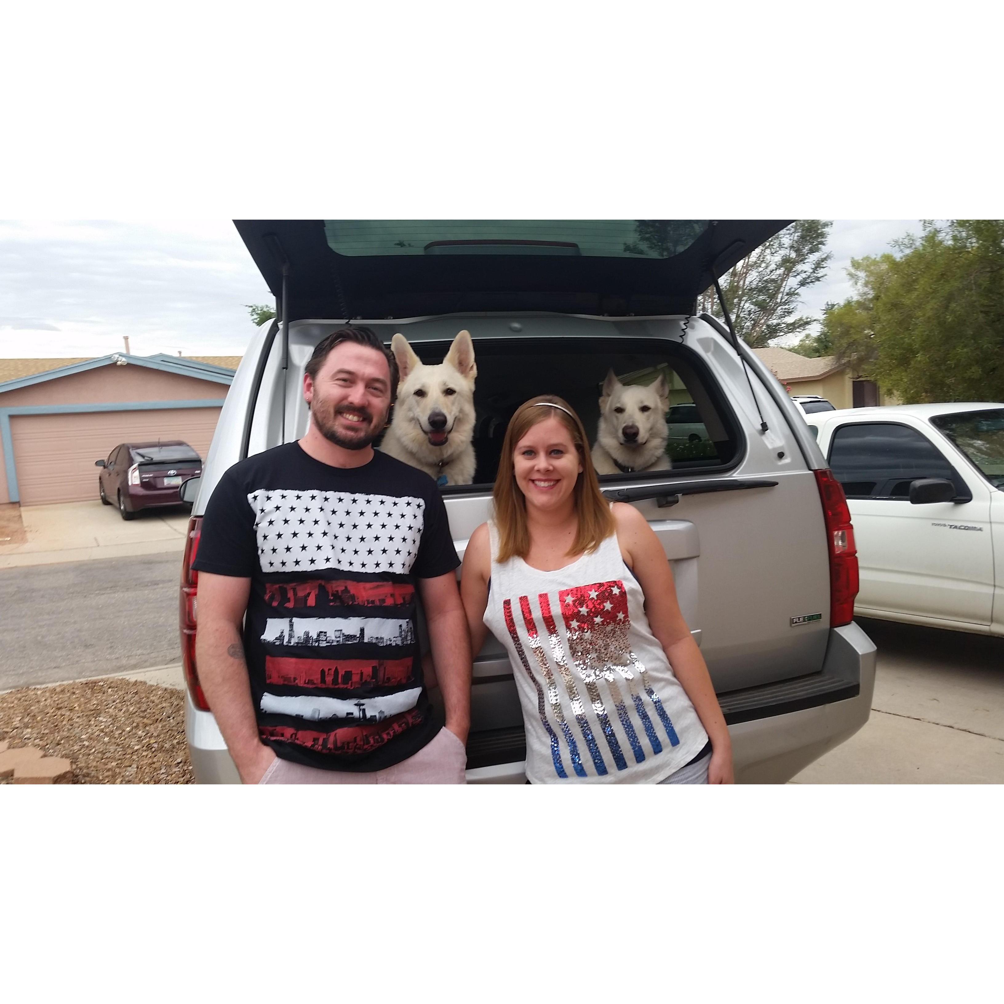 4th of July with Max and Einstein