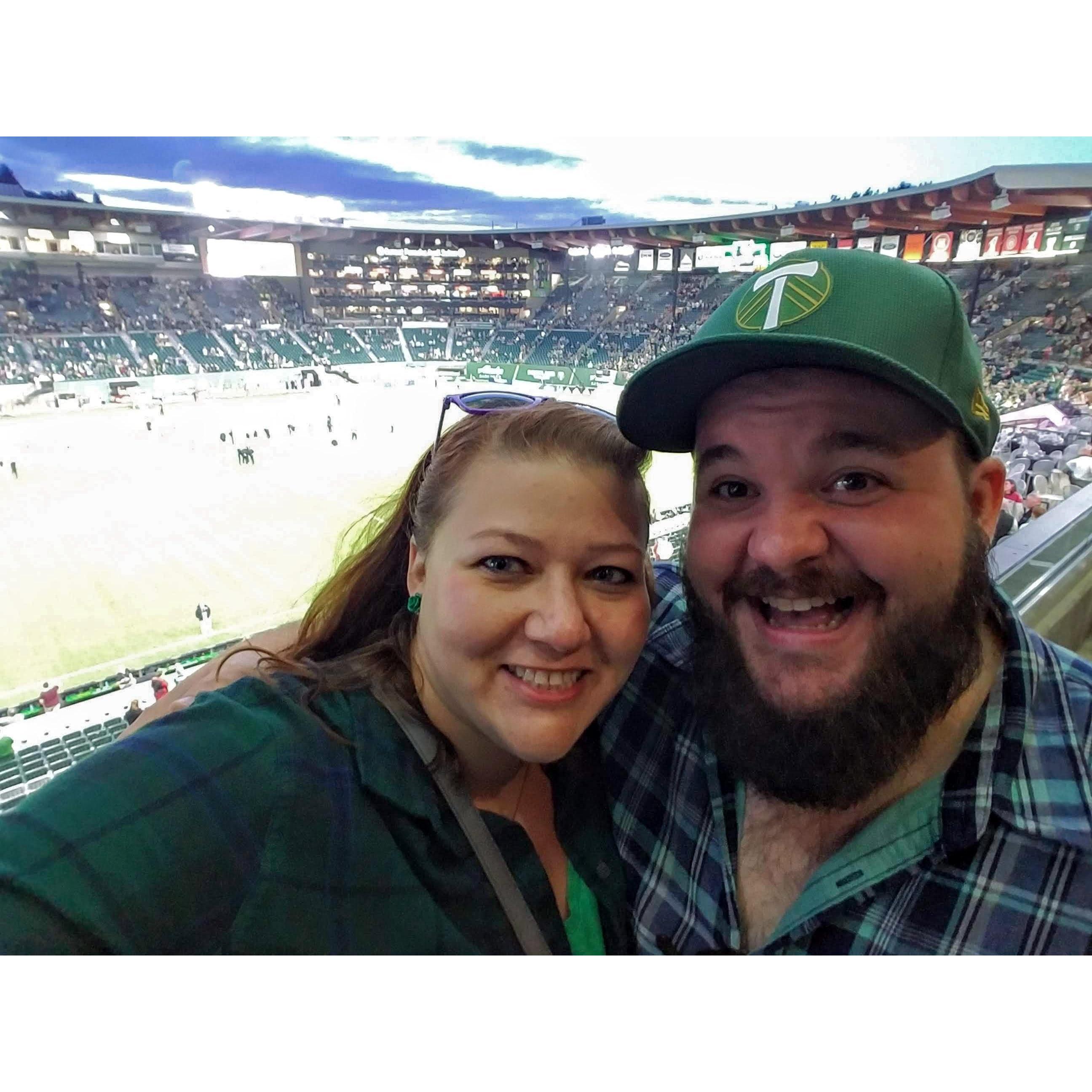 Graduation Trip to the West Coast - Portland Timbers Soccer game