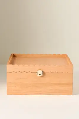 Curio Blvd 2-in1 Oak Jewelry Keepsake Case