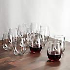 Stemless Wine Glasses 17 oz., Set of 12