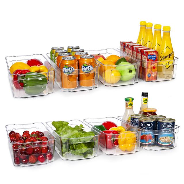 4 outlets PC All-Purpose Bins with Divider XL(13.5x10x6) – Perfect Kitchen Organization