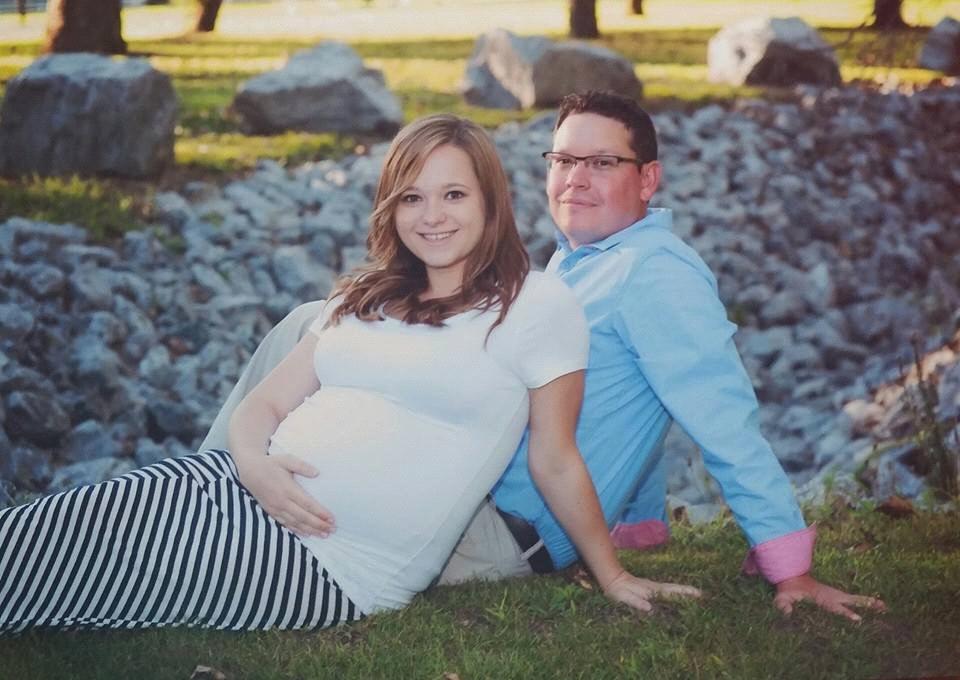 When we got our maternity pictures done while being pregnant with Hunter!