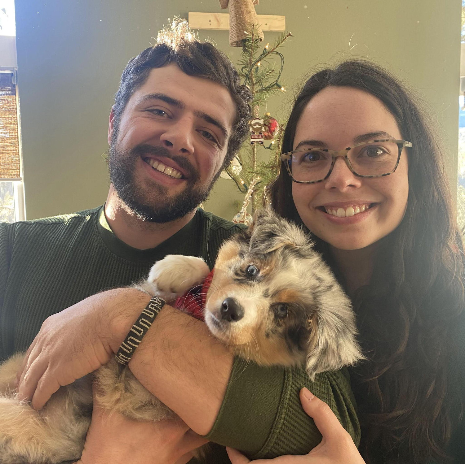 Matias and Malorie got an Australian Shepard that they named Piper. She has been both the joy of their life and the bane of their existence since.