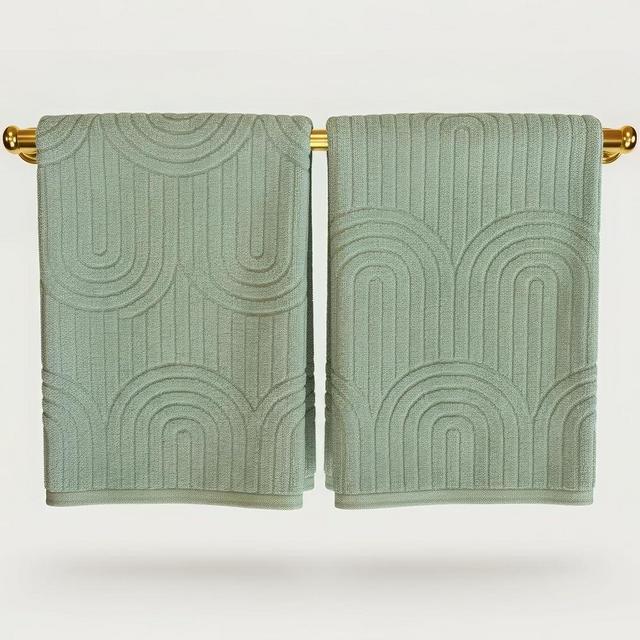 Decorative Hand Towels for Your Bathroom Or Kitchen – Luxurious Set of 2 Soft Boho Cotton Towels are Absorbent, Lightweight & Dry Quickly - Perfect to Elevate Any Bath Decoration at Home