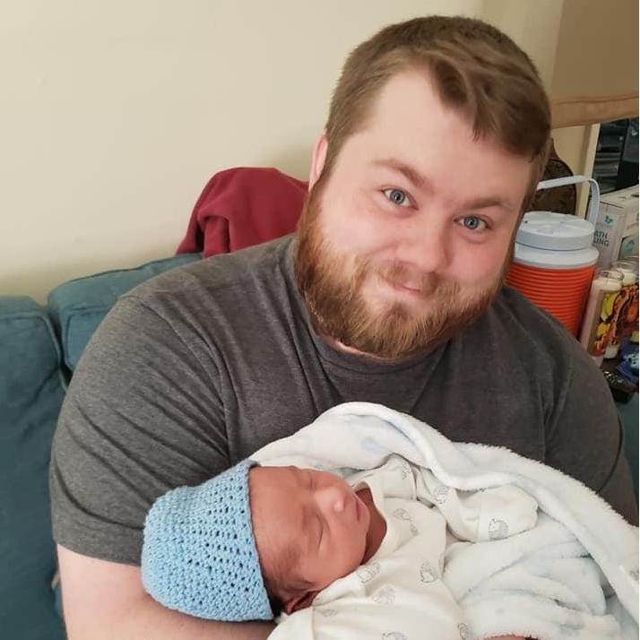 Josh loves kids! This is him meeting his nephew Luis. He is a softy.