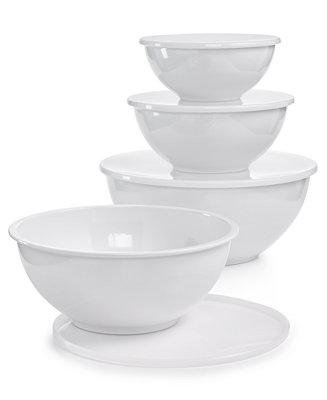 Martha Stewart Collection 8-Pc. Bowl & Lid Set, Created for Macy's