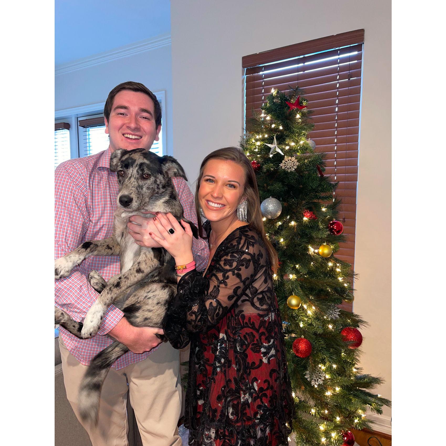 2021 – Shaelyn and Matthew brought home their beloved dog, Cruze, named after the iconic Cruze Farms in Knoxville, TN. A new chapter, and the start of endless puppy cuddles!
