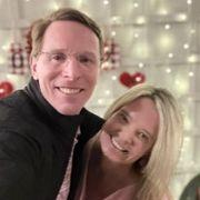Tripp and I at dinner on Valentines