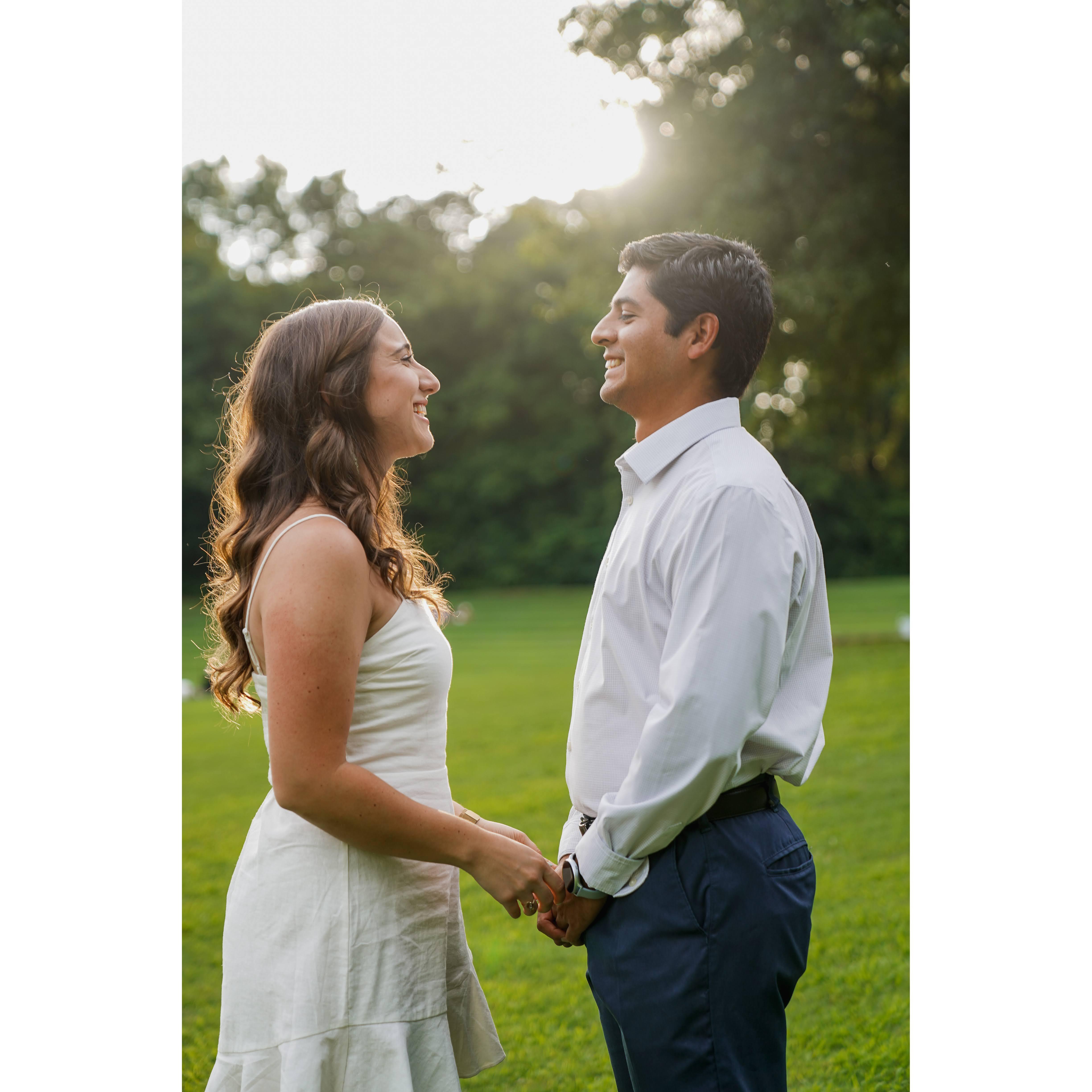 A few of our favorite pictures from our engagement photoshoot.