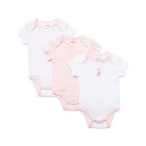 Little Me® Size 3M 3-Pack Ballerina Bodysuits in Pink