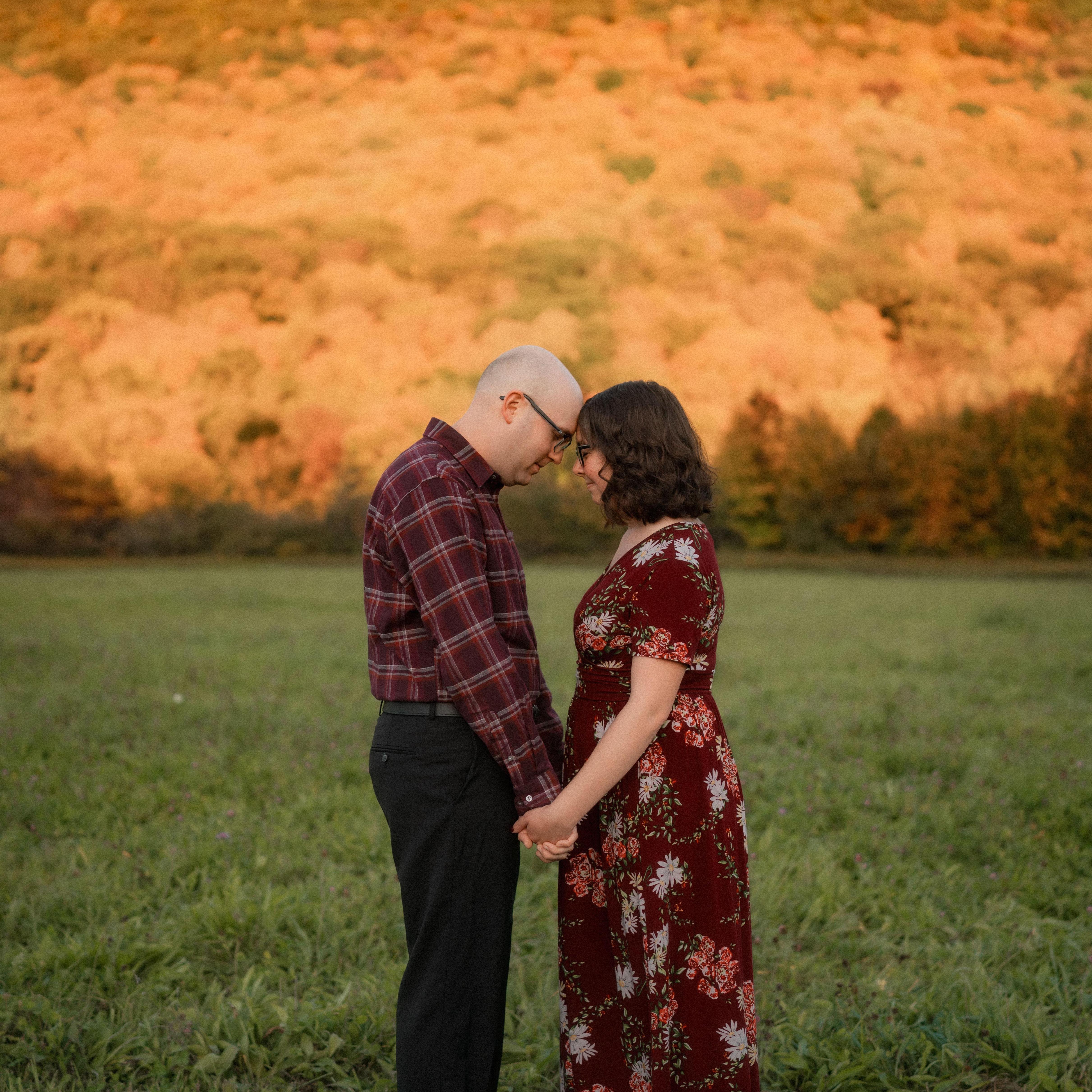 Labrador Hollow Unique Area. October 2023. Engagement photo session with Kat and Corey.
