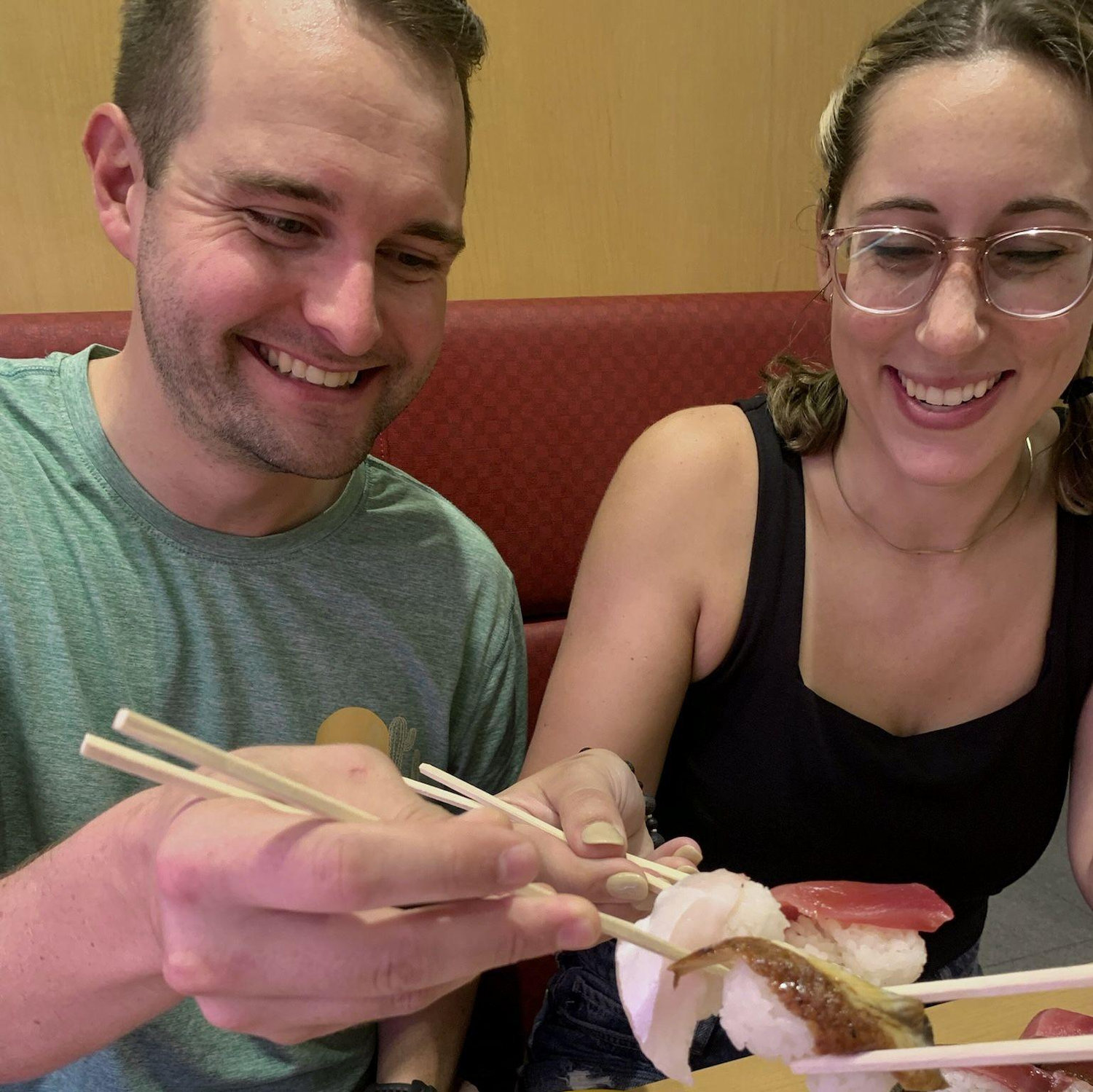 Loving the sushi in Japan