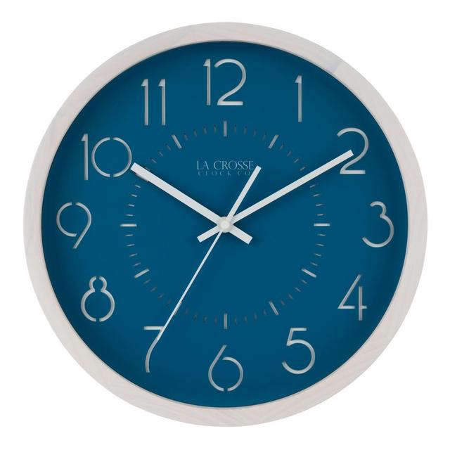 La Crosse Technology Weekender 13-Inch Wall Clock in Blue