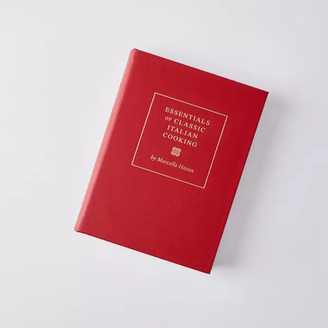 Leather Bound Essentials of Classic Italian Cooking Cookbook