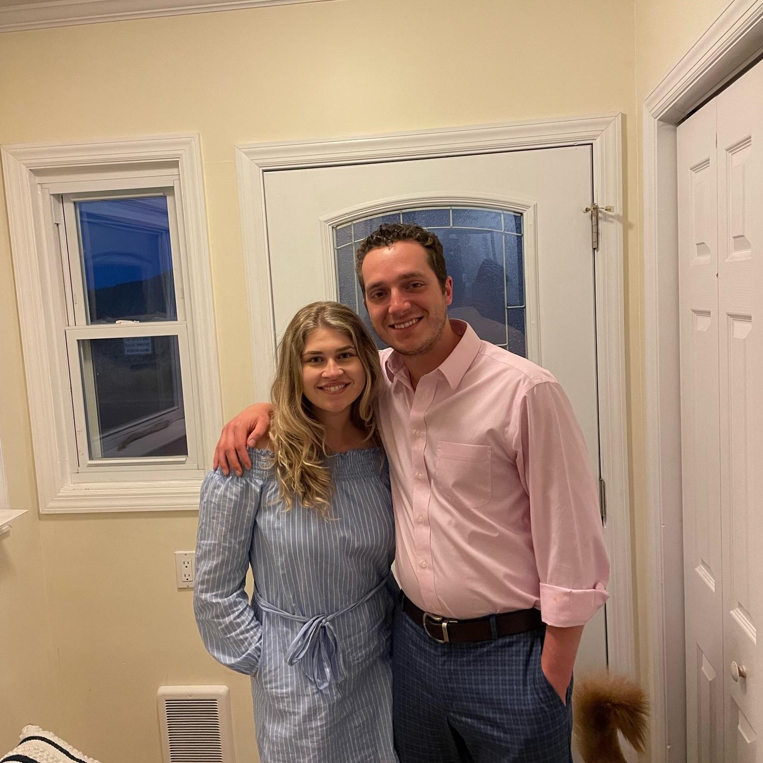 The first Easter Josh and Grace celebrated together (featuring Kiki’s tail)!