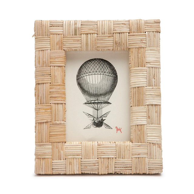 Pigeon & Poodle Grasse Natural Woven Rattan Frame, 5" x 7"