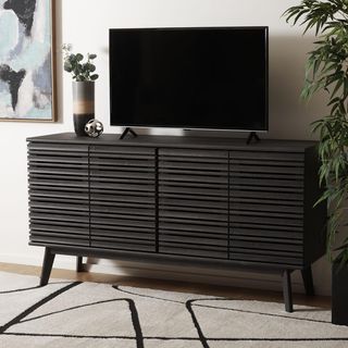 Atlantes 4-Door 2-Shelf Media Stand