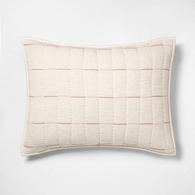 Standard Broken Stripe Pillow Sham Golden Copper - Hearth & Hand™ with Magnolia