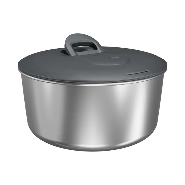 Zyliss Easy Spin Salad Spinner Stainless Steel Large