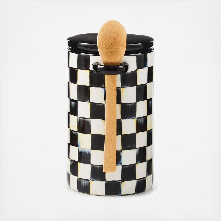 MacKenzie-Childs, Courtly Check Ceramic Farmhouse Canister | Zola