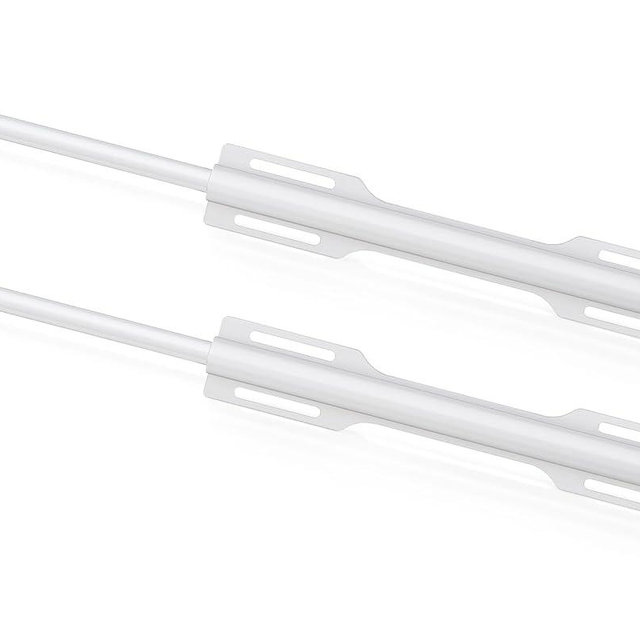 FIRJOY 12" Valet Rod for Closet Pull Out (2 Pack, White)