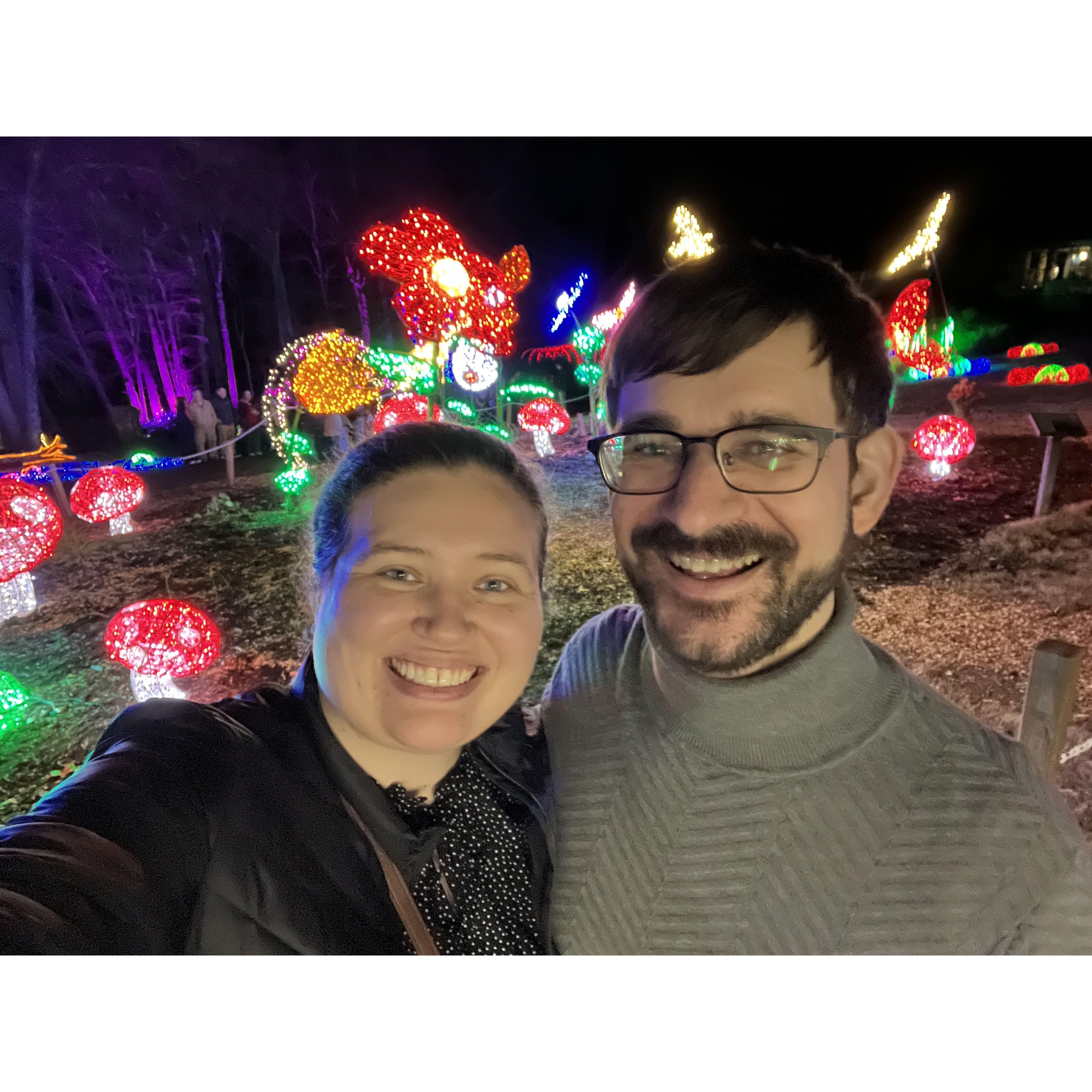 Winter Walk of Lights at Meadowlark Botanical Gardens in Vienna, Virginia. We go every year during the holidays. This is from 2022.