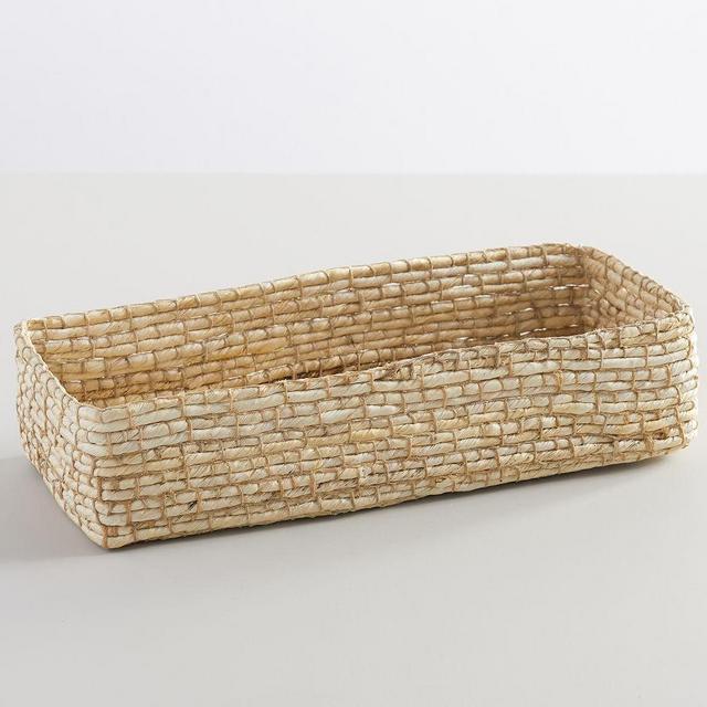 Wynne Coil Woven Abaca Bread Basket - Light Natural