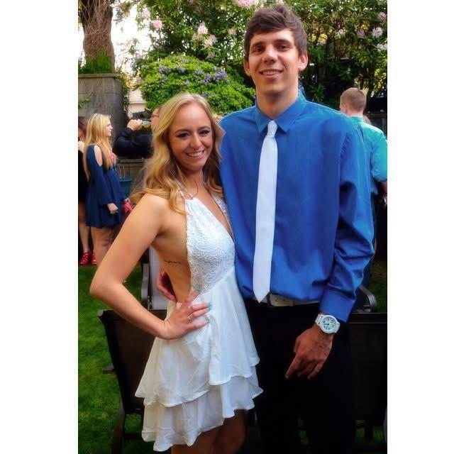 2015: When we were randomly paired as “mystery” dates for a sorority formal