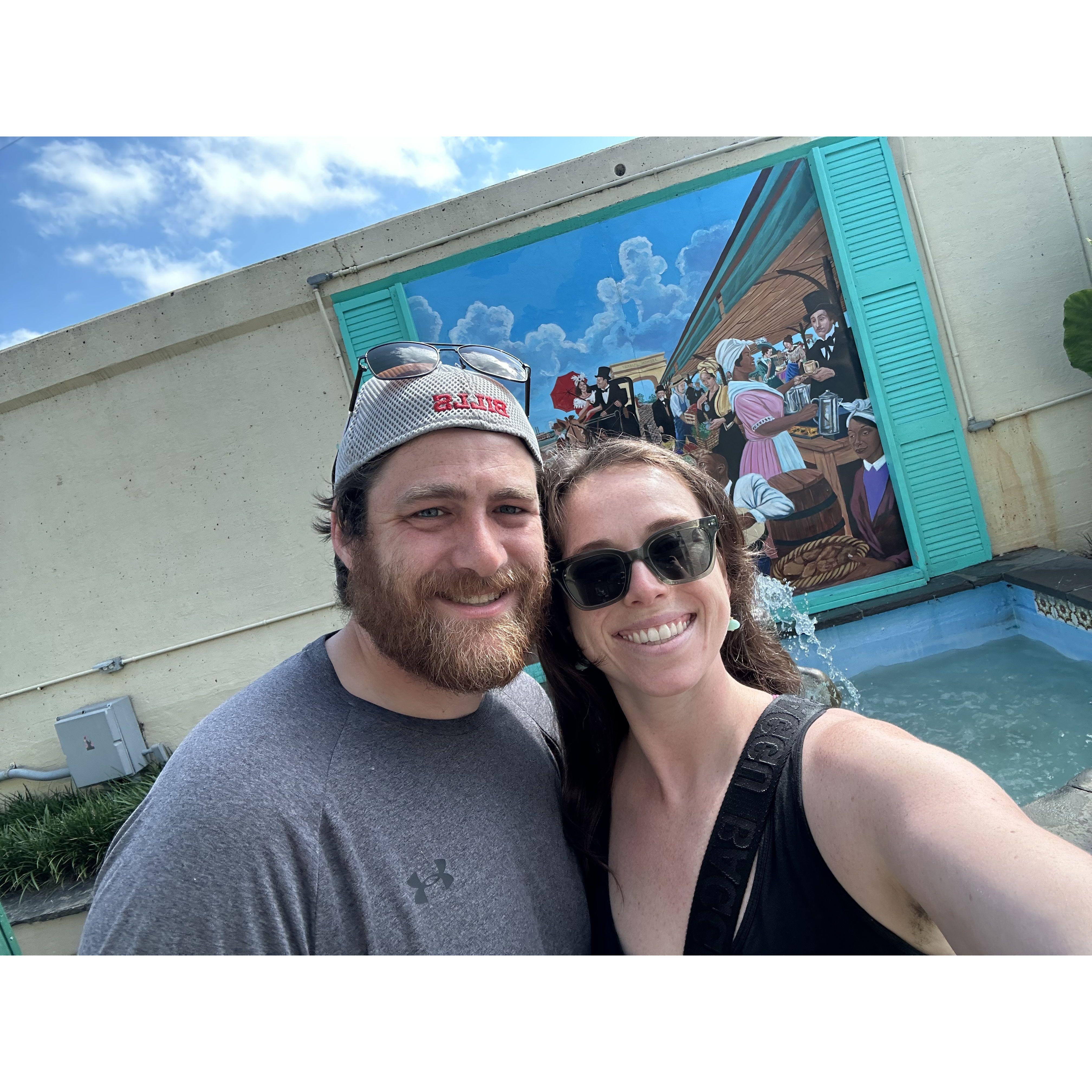 After Caleb let Emily eat all of his beneighs in New Orleans