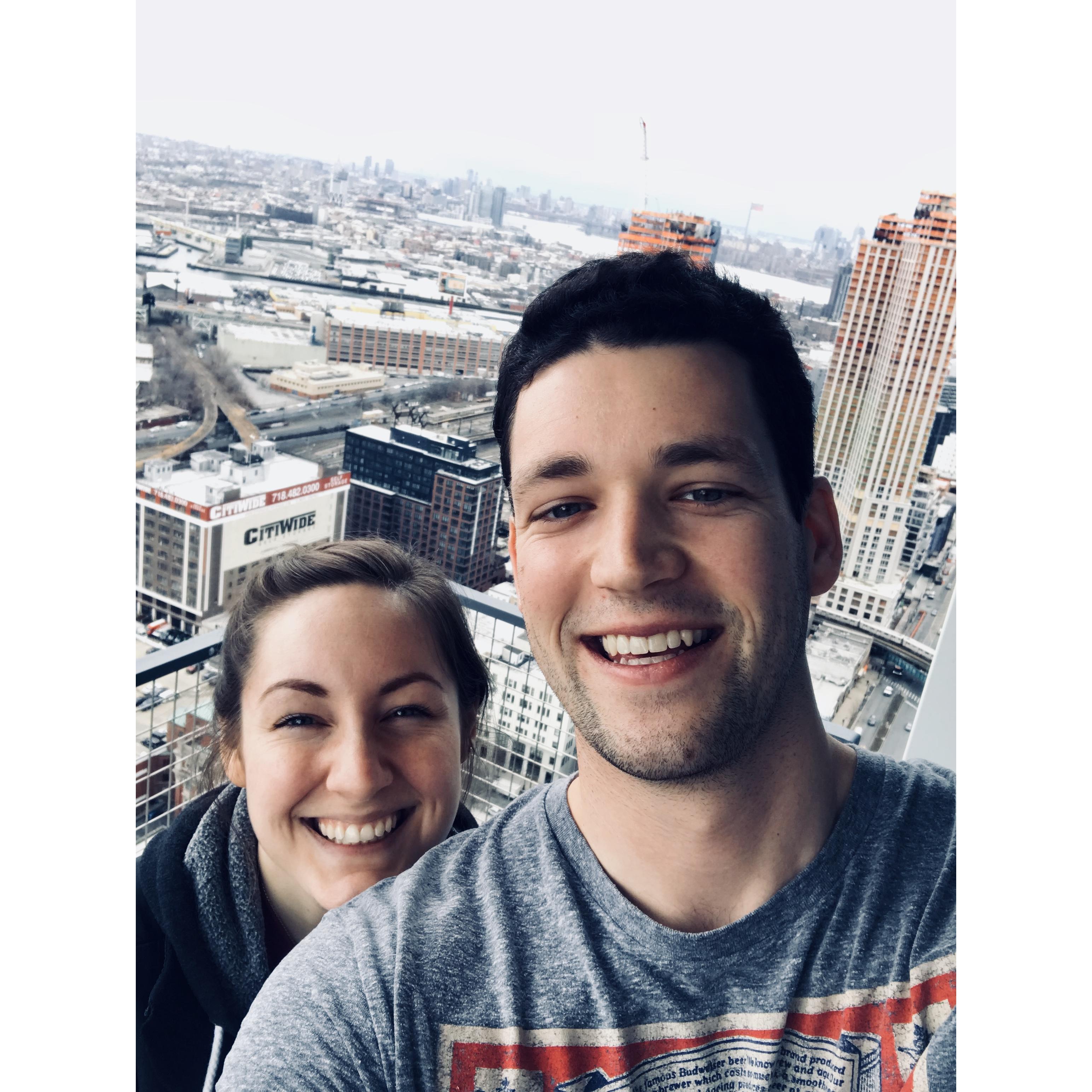 Our first home together, Long Island City, NY.