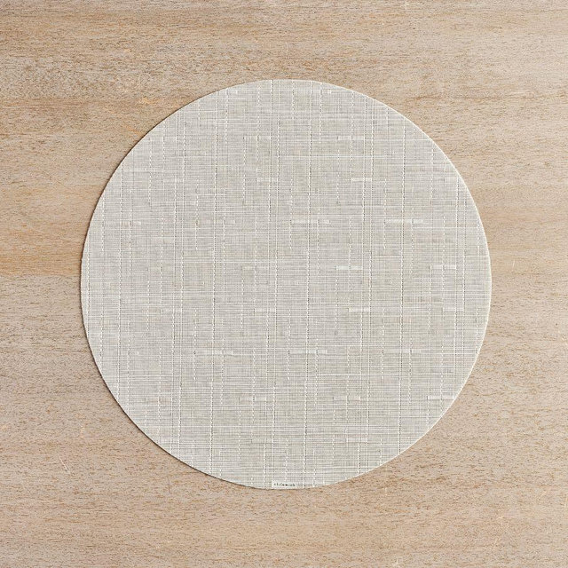 Chilewich Bamboo Round Placemat, Single - Coconut