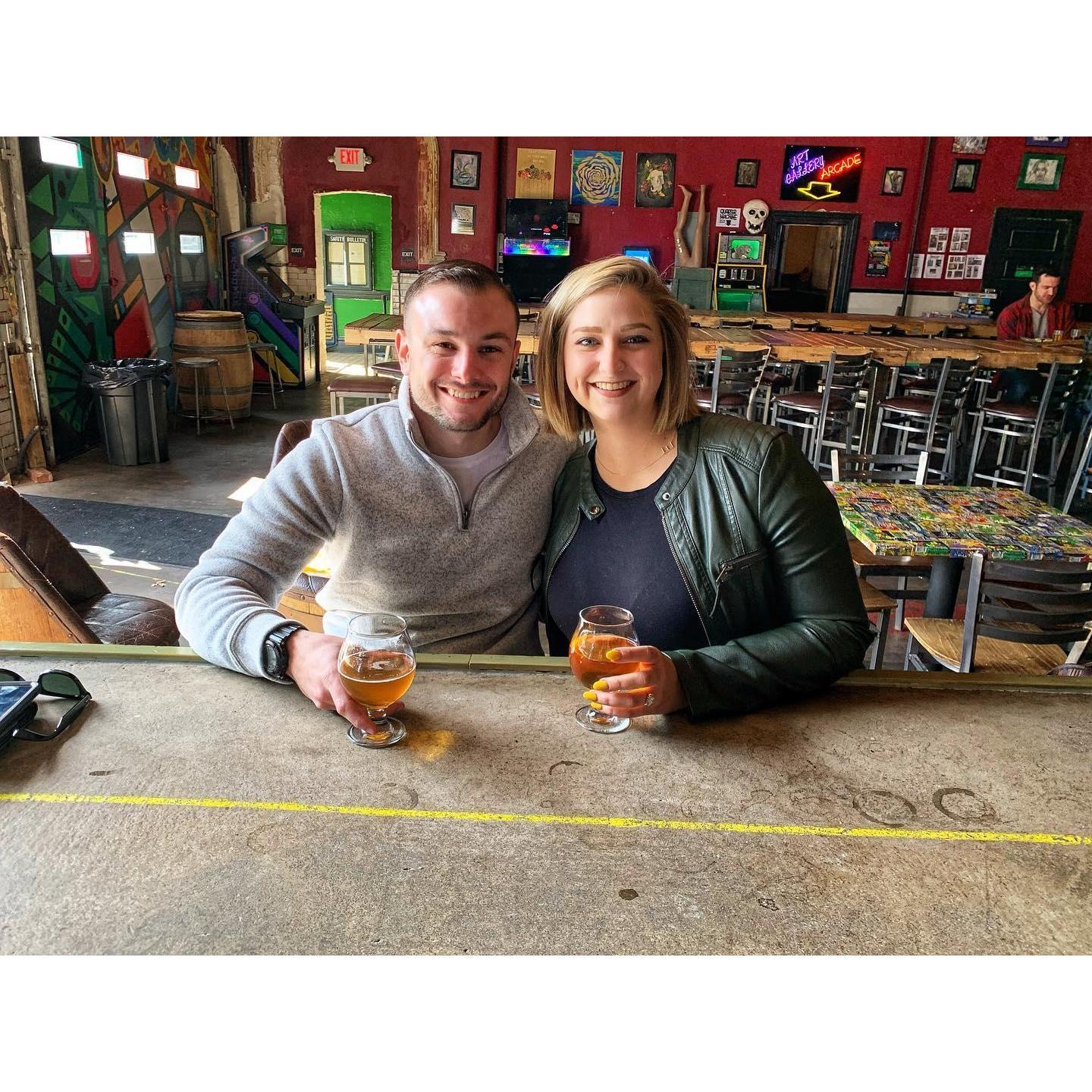My 24th birthday celebration in Pittsburgh, PA at Voodoo Brewery!