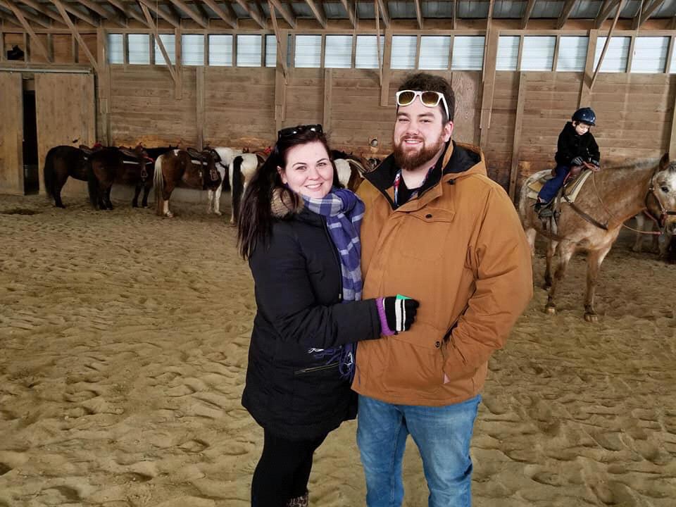 Billy's first time horseback riding