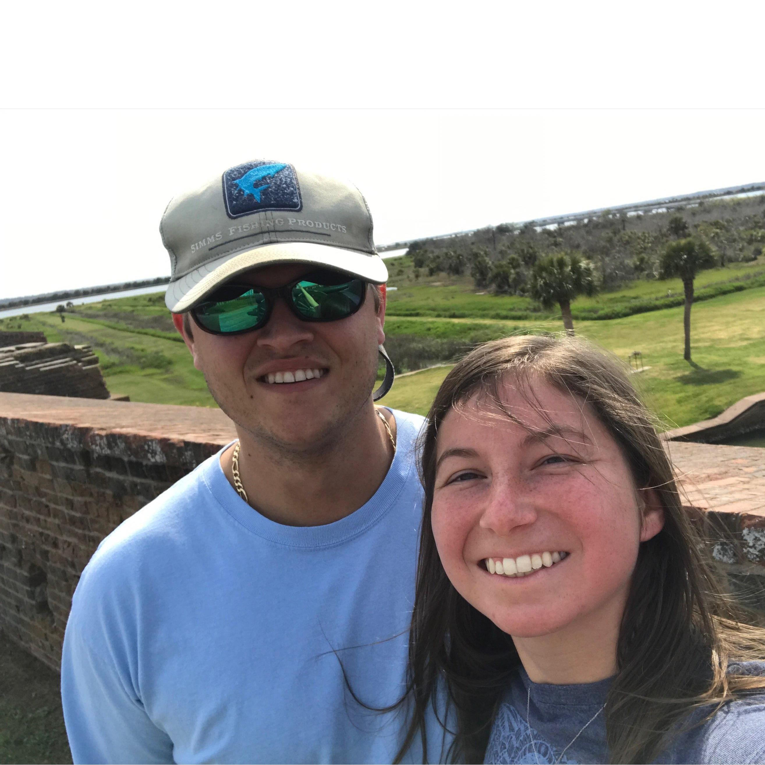 Taken the day we got engaged! We had a date at Tybee and Fort Pulaski. Then he proposed when we got back home. One of my most cherished days. March 30, 2019.