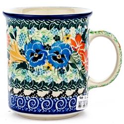 Polish Art Center - Unikat Polish Pottery Stoneware Everyday Mug 8oz. U2555