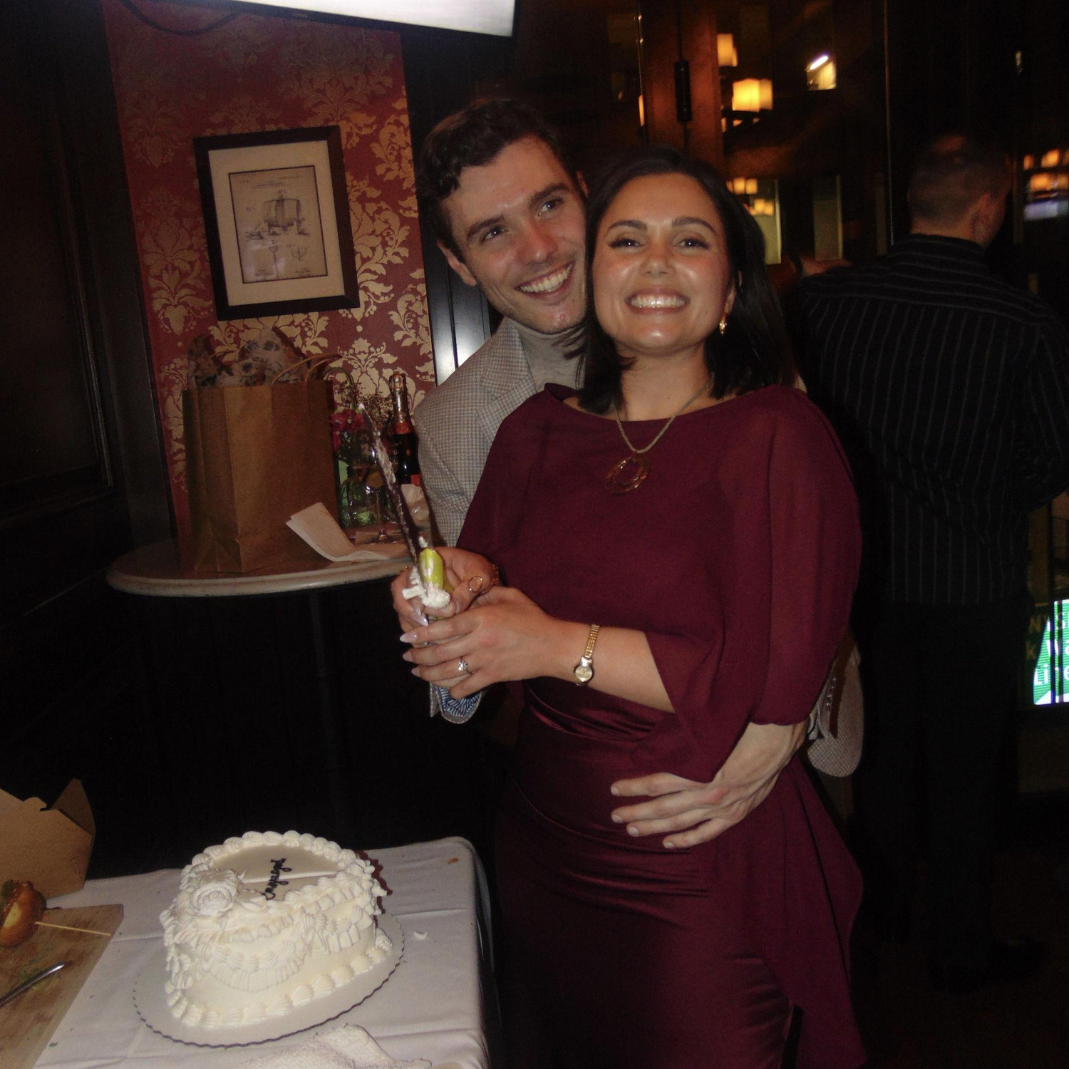 The night we got engaged!
