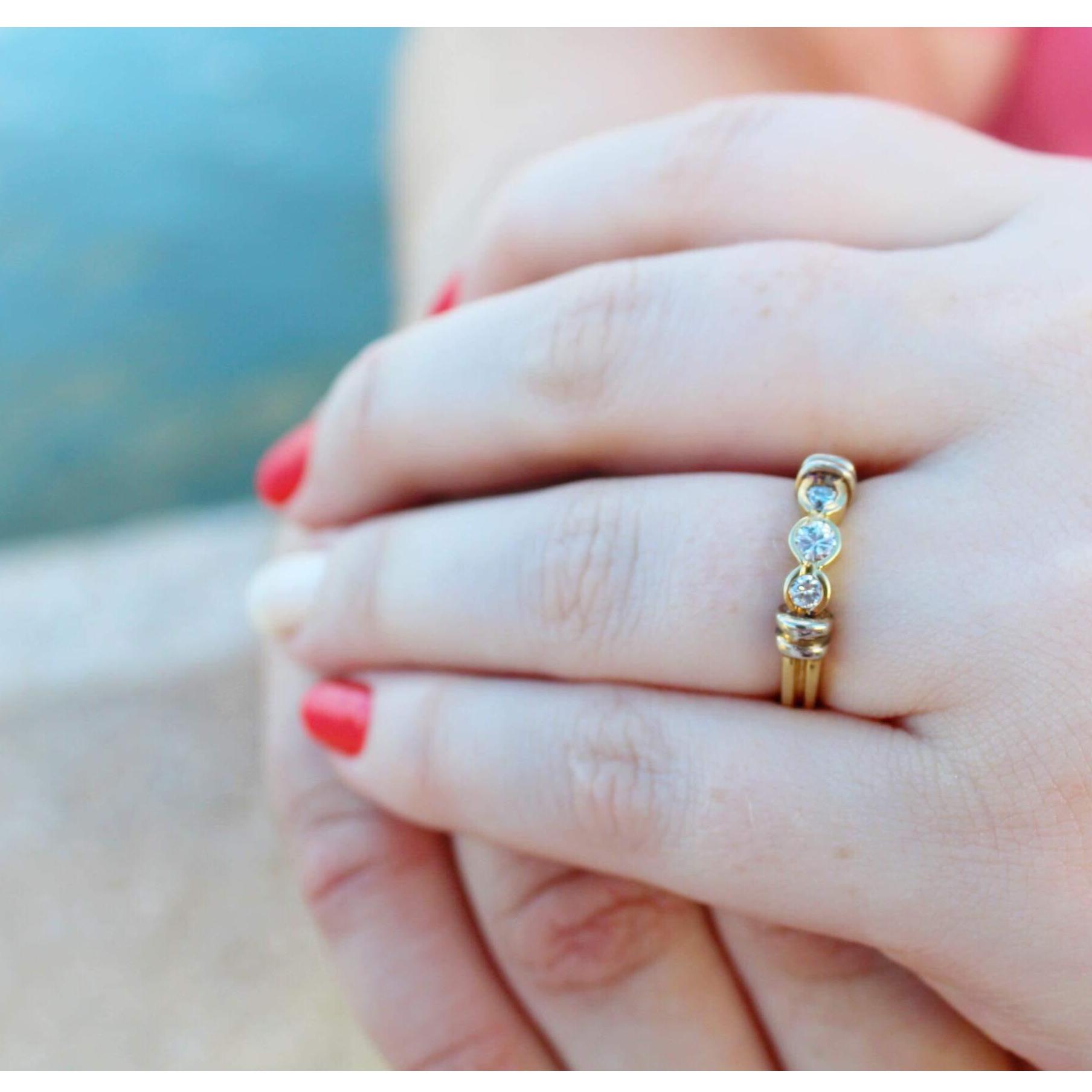 He proposed with his late grandmother's wedding ring.