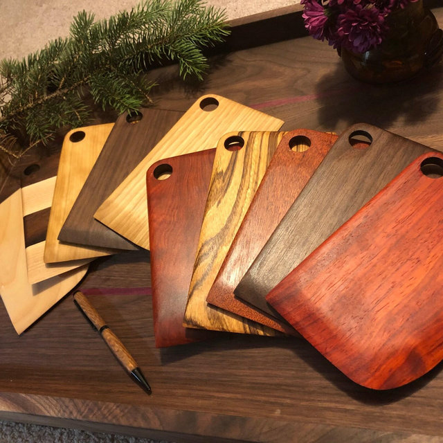 Handmade Hardwood Bench Scraper 7.5”x4 inch wth hook hole and rounded corner